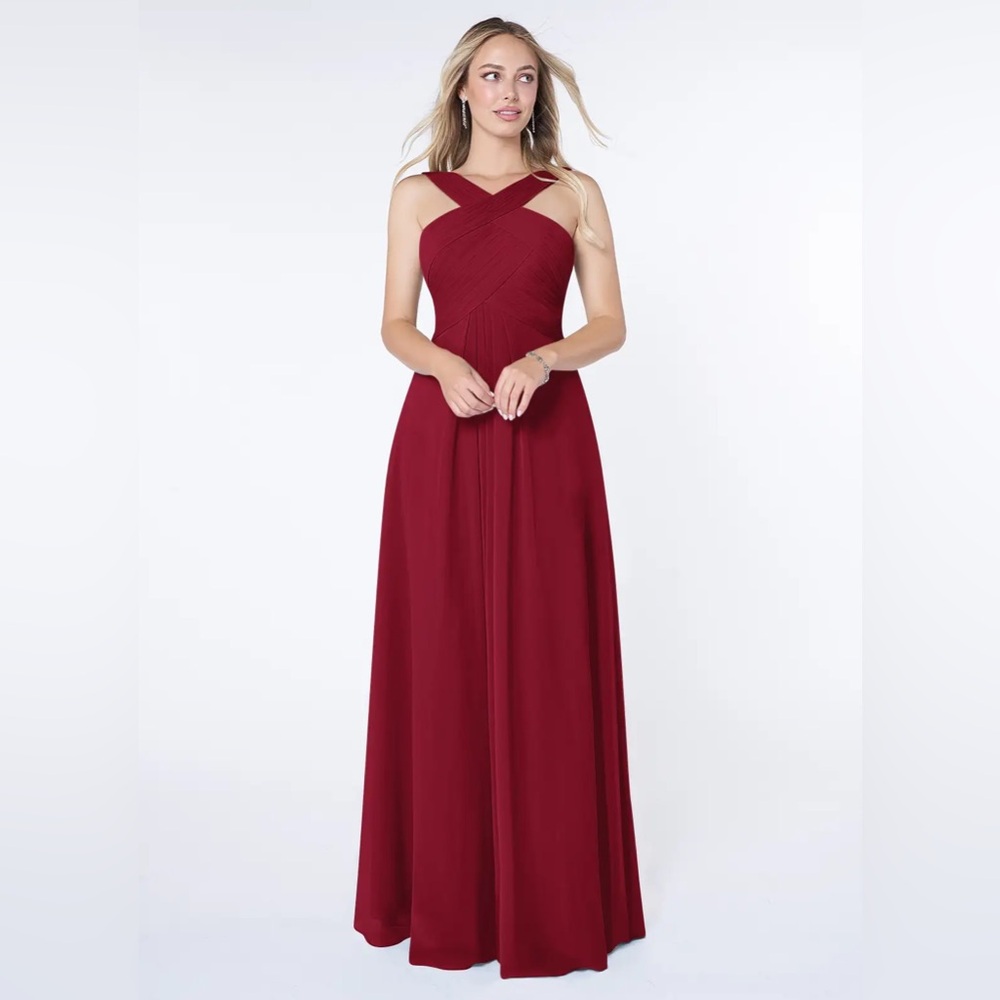 Azazie Kaleigh, Color: Cabernet, Size: A2